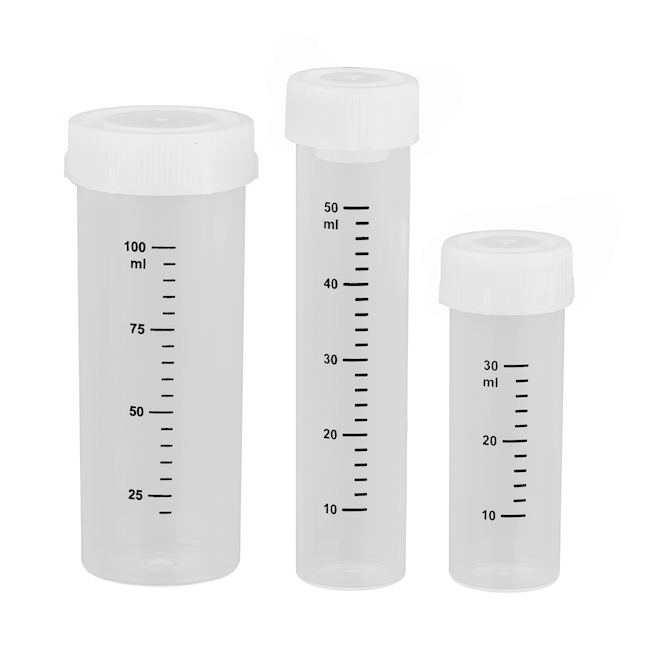 Tubes with flat bottom PP 40 ml